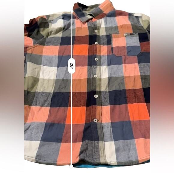 Chubbies The iPlaid Flannel Multicolor‎ Long Sleeve Button Down Shirt Sz L - Picture 12 of 12